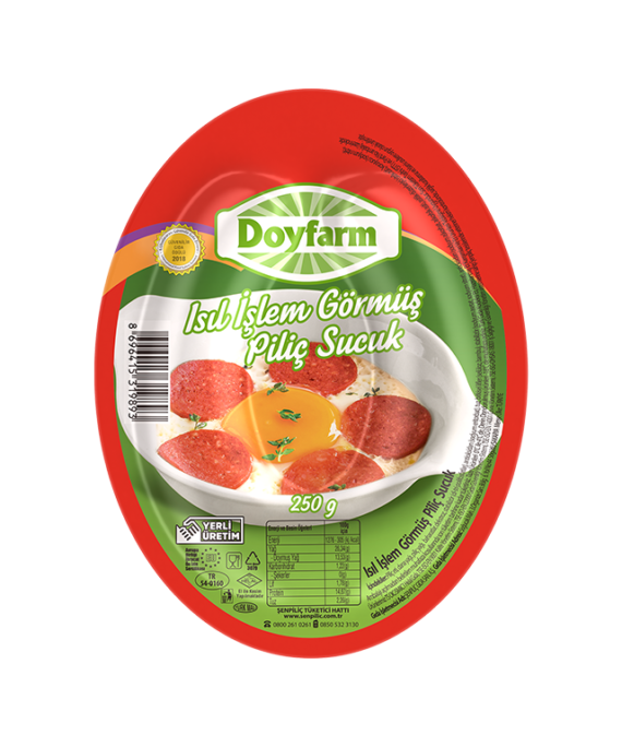 Isıl İşlem Görmüş Piliç Vakumlu Sucuk
